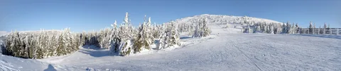 Kopaonik panorama skijaške staze zima